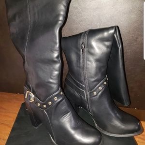 Ladies Black High Boots